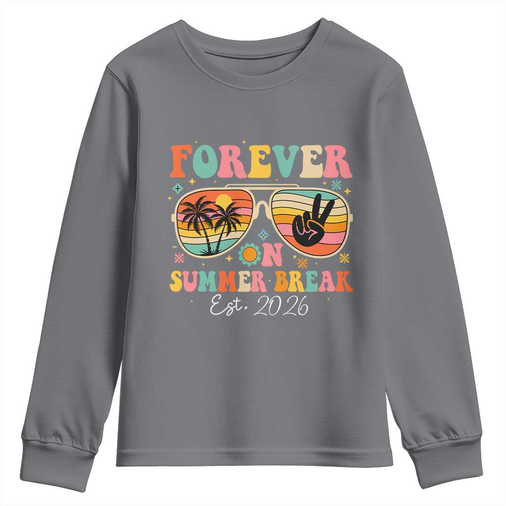 Retired Teacher Gift Youth Sweatshirt Forever On Summer Break Retirement 2026