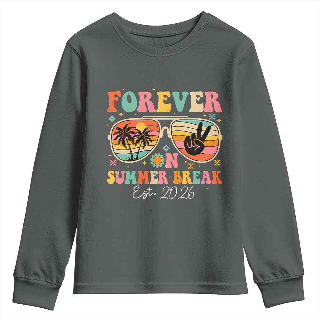 Retired Teacher Gift Youth Sweatshirt Forever On Summer Break Retirement 2026