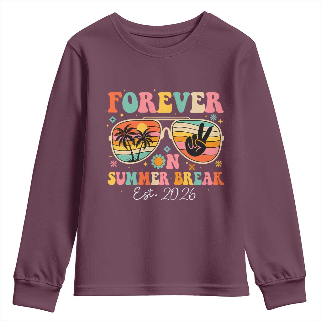 Retired Teacher Gift Youth Sweatshirt Forever On Summer Break Retirement 2026