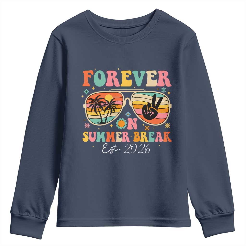 Retired Teacher Gift Youth Sweatshirt Forever On Summer Break Retirement 2026