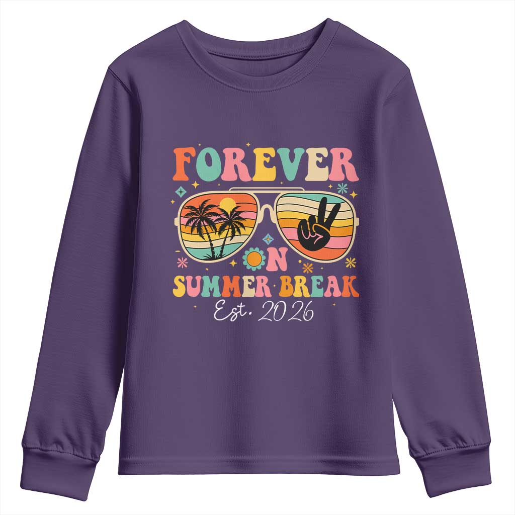 Retired Teacher Gift Youth Sweatshirt Forever On Summer Break Retirement 2026
