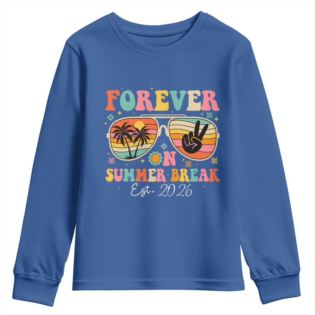 Retired Teacher Gift Youth Sweatshirt Forever On Summer Break Retirement 2026
