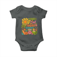 Schools Out Forever Retirement 2026 Baby Onesie Retired Teacher Gifts Vintage Flower Graphic