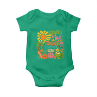Schools Out Forever Retirement 2026 Baby Onesie Retired Teacher Gifts Vintage Flower Graphic