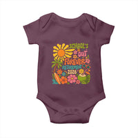 Schools Out Forever Retirement 2026 Baby Onesie Retired Teacher Gifts Vintage Flower Graphic