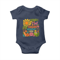 Schools Out Forever Retirement 2026 Baby Onesie Retired Teacher Gifts Vintage Flower Graphic