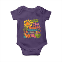 Schools Out Forever Retirement 2026 Baby Onesie Retired Teacher Gifts Vintage Flower Graphic