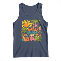 Schools Out Forever Retirement 2026 Tank Top Retired Teacher Gifts Vintage Flower Graphic