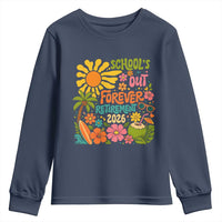 Schools Out Forever Retirement 2026 Youth Sweatshirt Retired Teacher Gifts Vintage Flower Graphic
