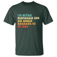 Im Often Mistaken For An Adult Because Of My Age T Shirt Sarcastic Quote Funny Saying Old Guys Birthday Gifts
