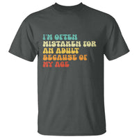 Im Often Mistaken For An Adult Because Of My Age T Shirt Sarcastic Quote Funny Saying Old Guys Birthday Gifts