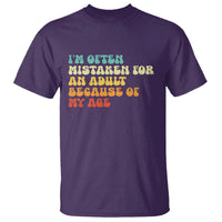 Im Often Mistaken For An Adult Because Of My Age T Shirt Sarcastic Quote Funny Saying Old Guys Birthday Gifts