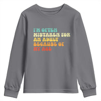 Im Often Mistaken For An Adult Because Of My Age Youth Sweatshirt Sarcastic Quote Funny Saying Old Guys Birthday Gifts