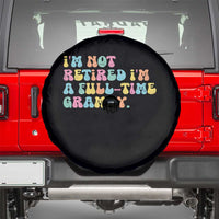 Retirement Grandma Spare Tire Cover Vintage Im Not Retired Im A Fulltime Grammy