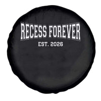 Retired Teacher Spare Tire Cover Retro Varsity Vintage Recess Forever Retirement 2026