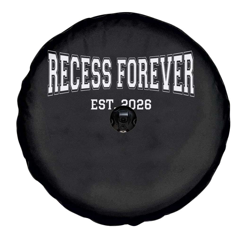 Retired Teacher Spare Tire Cover Retro Varsity Vintage Recess Forever Retirement 2026