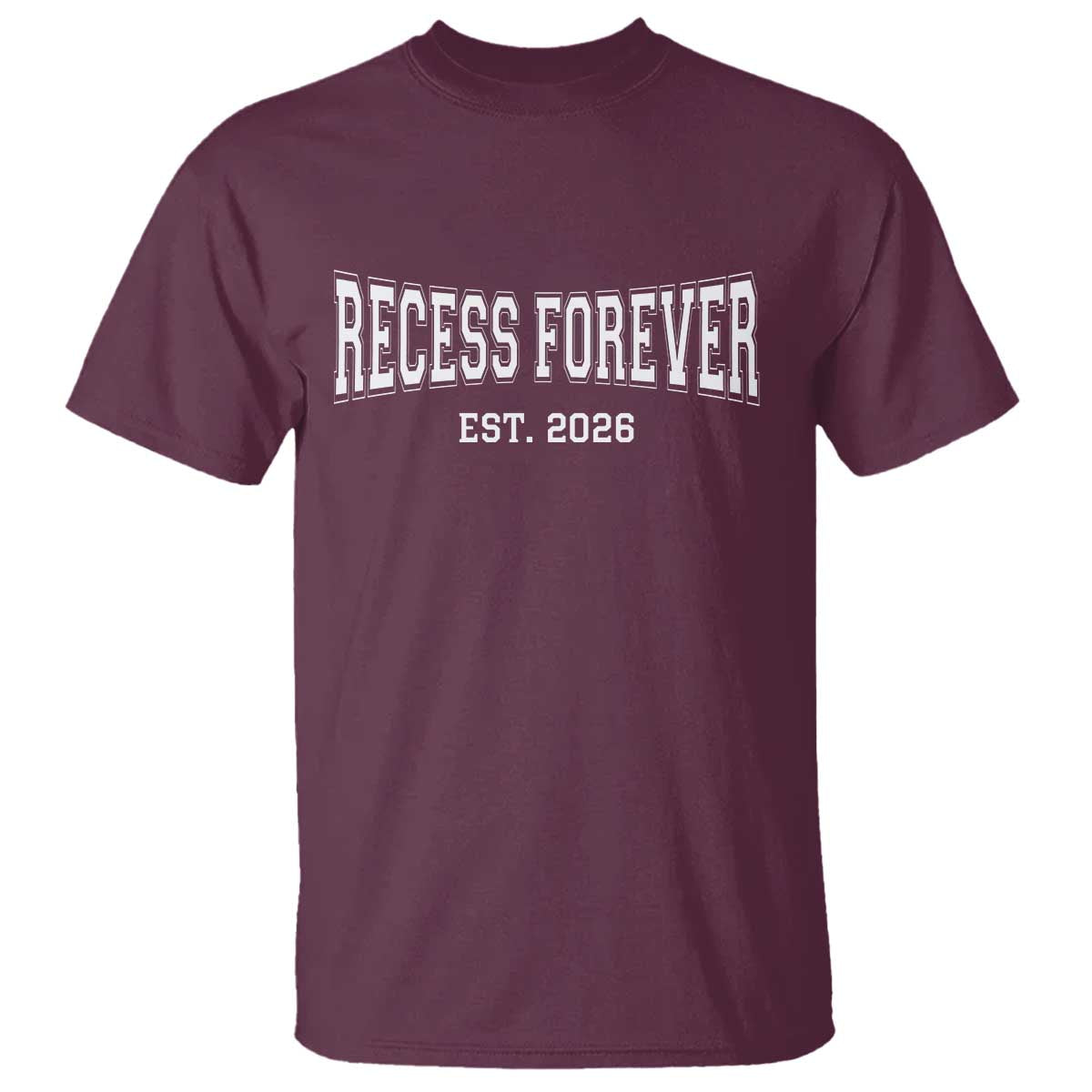 Retired Teacher T Shirt Retro Varsity Vintage Recess Forever Retirement 2026