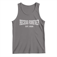 Retired Teacher Tank Top Retro Varsity Vintage Recess Forever Retirement 2026