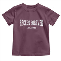 Retired Teacher Toddler T Shirt Retro Varsity Vintage Recess Forever Retirement 2026