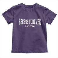Retired Teacher Toddler T Shirt Retro Varsity Vintage Recess Forever Retirement 2026