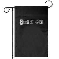 Just A Girl Garden Flag Gothic Blackletter Typography Design