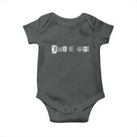 Just A Girl Baby Onesie Gothic Blackletter Typography Design