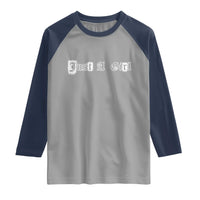 Just A Girl Raglan Shirt Gothic Blackletter Typography Design