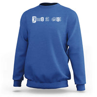 Just A Girl Sweatshirt Gothic Blackletter Typography Design