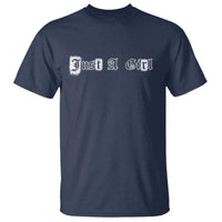 Just A Girl T Shirt Gothic Blackletter Typography Design