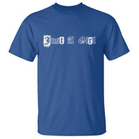 Just A Girl T Shirt Gothic Blackletter Typography Design