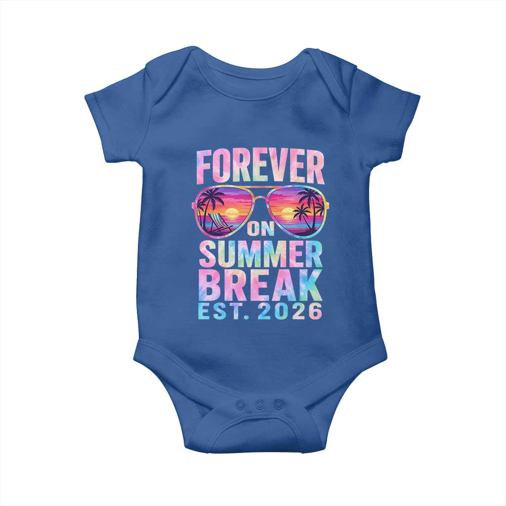 Retired Teacher Baby Onesie Forever On Summer Break Retirement 2026