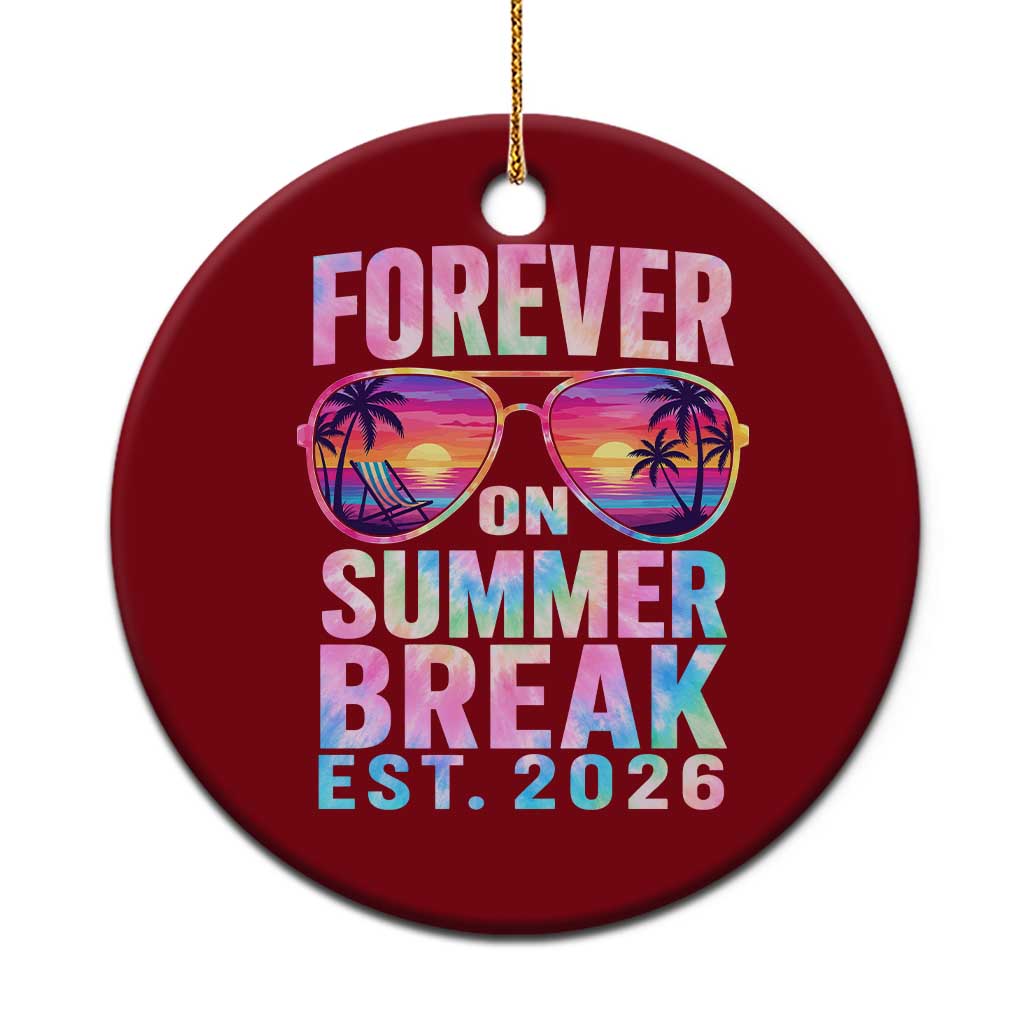 Retired Teacher Ceramic Ornament Forever On Summer Break Retirement 2026