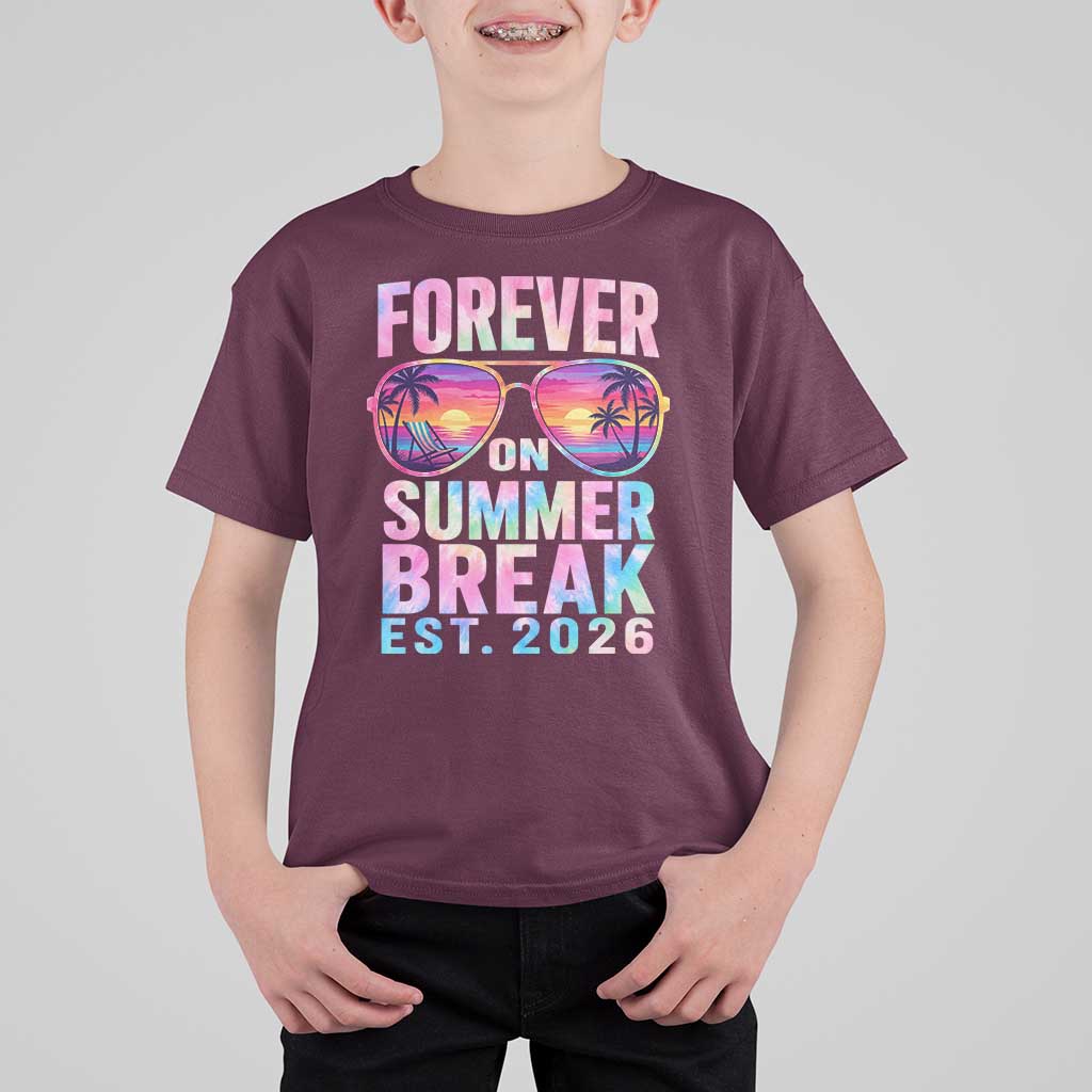 Retired Teacher T Shirt For Kid Forever On Summer Break Retirement 2026