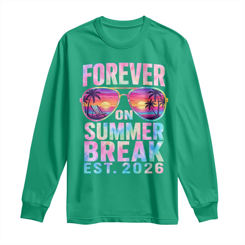 Retired Teacher Long Sleeve Shirt Forever On Summer Break Retirement 2026