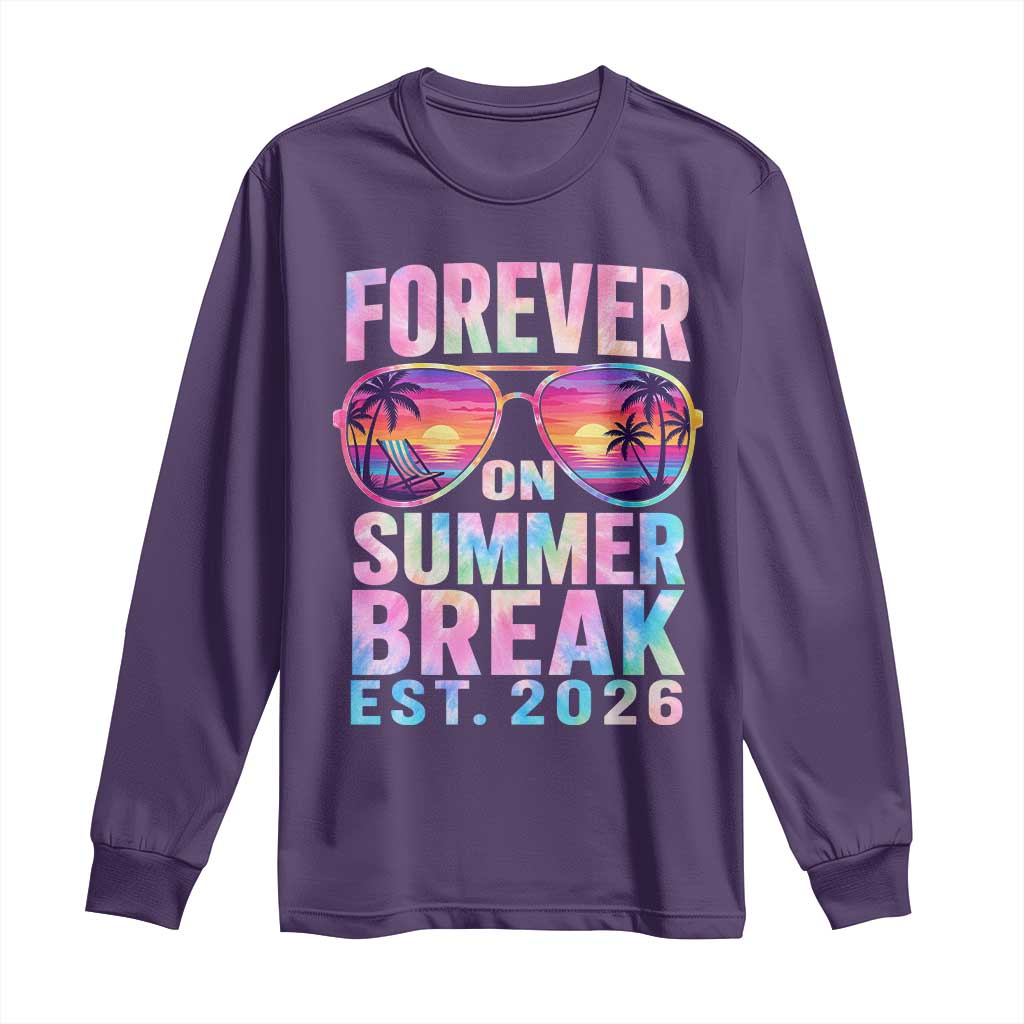 Retired Teacher Long Sleeve Shirt Forever On Summer Break Retirement 2026