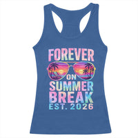 Retired Teacher Racerback Tank Top Forever On Summer Break Retirement 2026