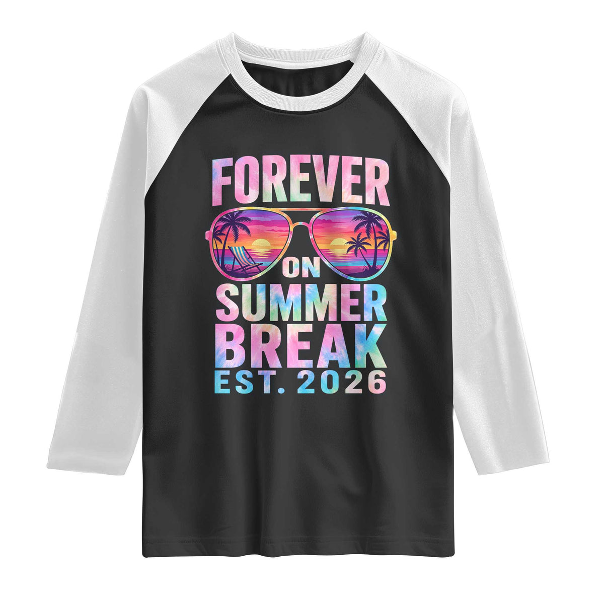 Retired Teacher Raglan Shirt Forever On Summer Break Retirement 2026