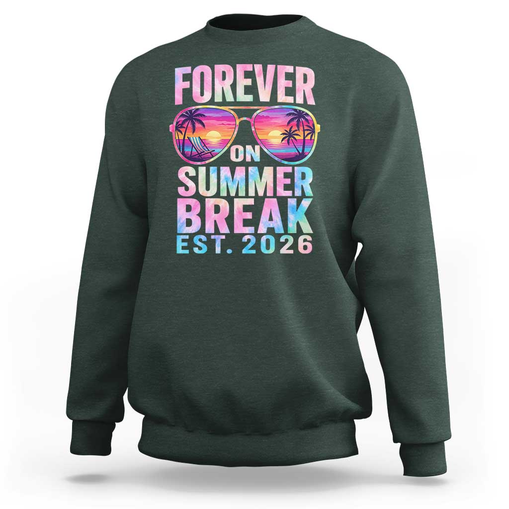 Retired Teacher Sweatshirt Forever On Summer Break Retirement 2026
