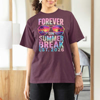 Retired Teacher T Shirt For Women Forever On Summer Break Retirement 2026