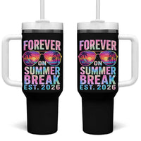 Retired Teacher Tumbler With Handle Forever On Summer Break Retirement 2026