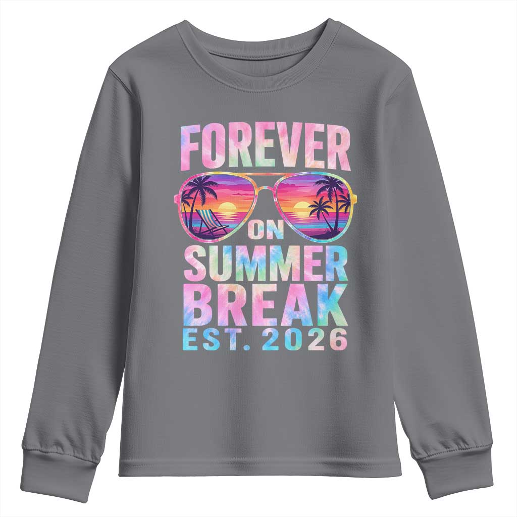 Retired Teacher Youth Sweatshirt Forever On Summer Break Retirement 2026