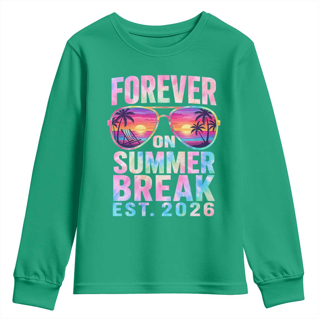 Retired Teacher Youth Sweatshirt Forever On Summer Break Retirement 2026