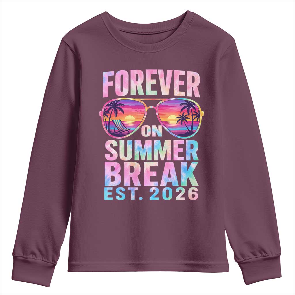 Retired Teacher Youth Sweatshirt Forever On Summer Break Retirement 2026
