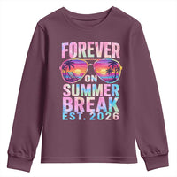 Retired Teacher Youth Sweatshirt Forever On Summer Break Retirement 2026