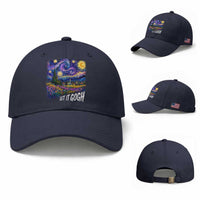 Let it Gogh Funny Vincent Van Gogh Starry Night Baseball Cap