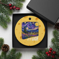 Let it Gogh Funny Vincent Van Gogh Starry Night Ceramic Ornament