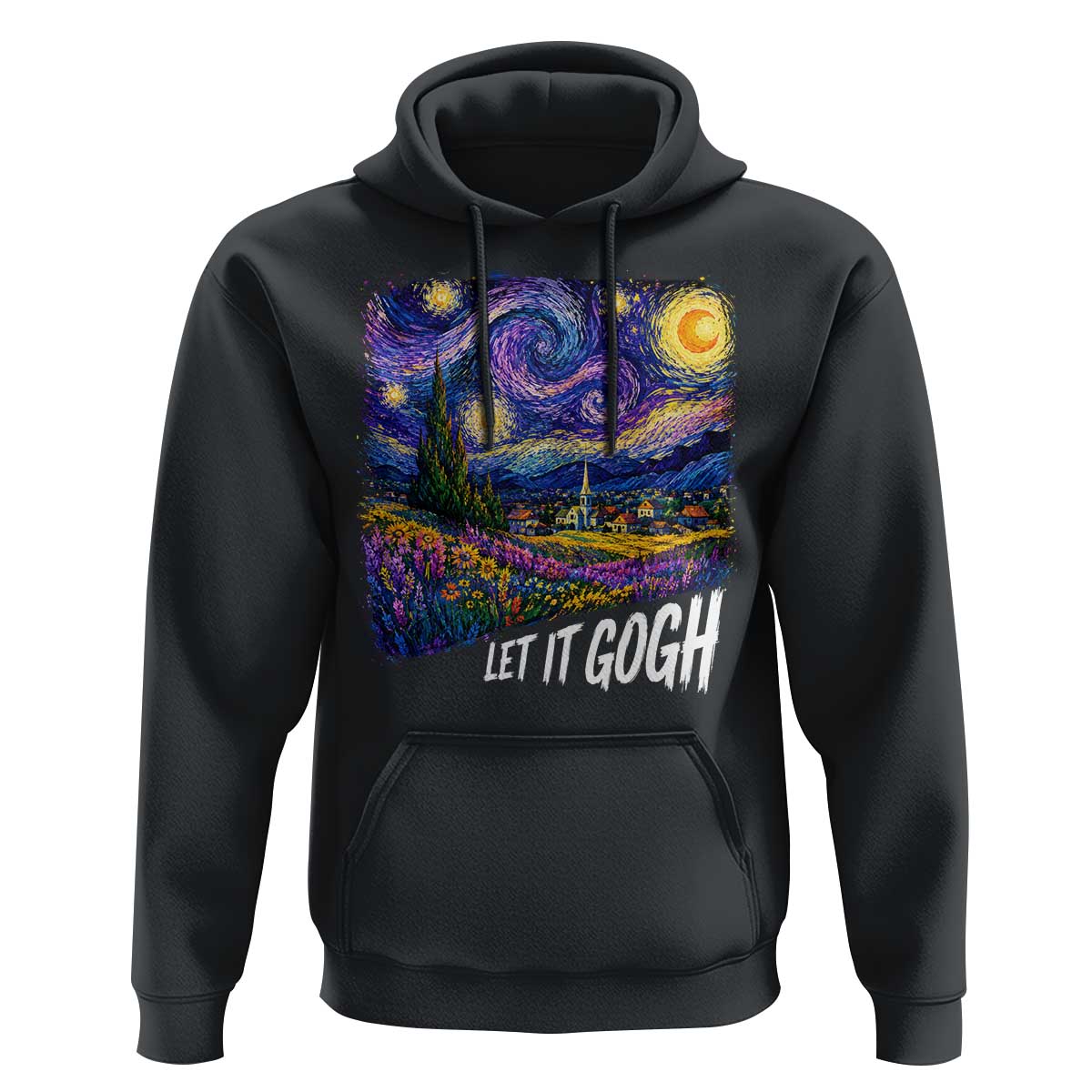 Let it Gogh Funny Vincent Van Gogh Starry Night Hoodie
