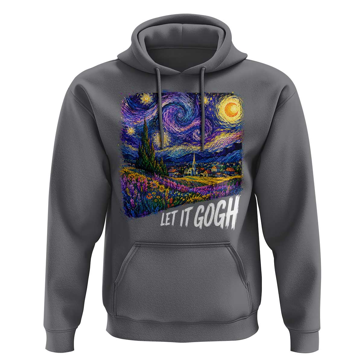 Let it Gogh Funny Vincent Van Gogh Starry Night Hoodie