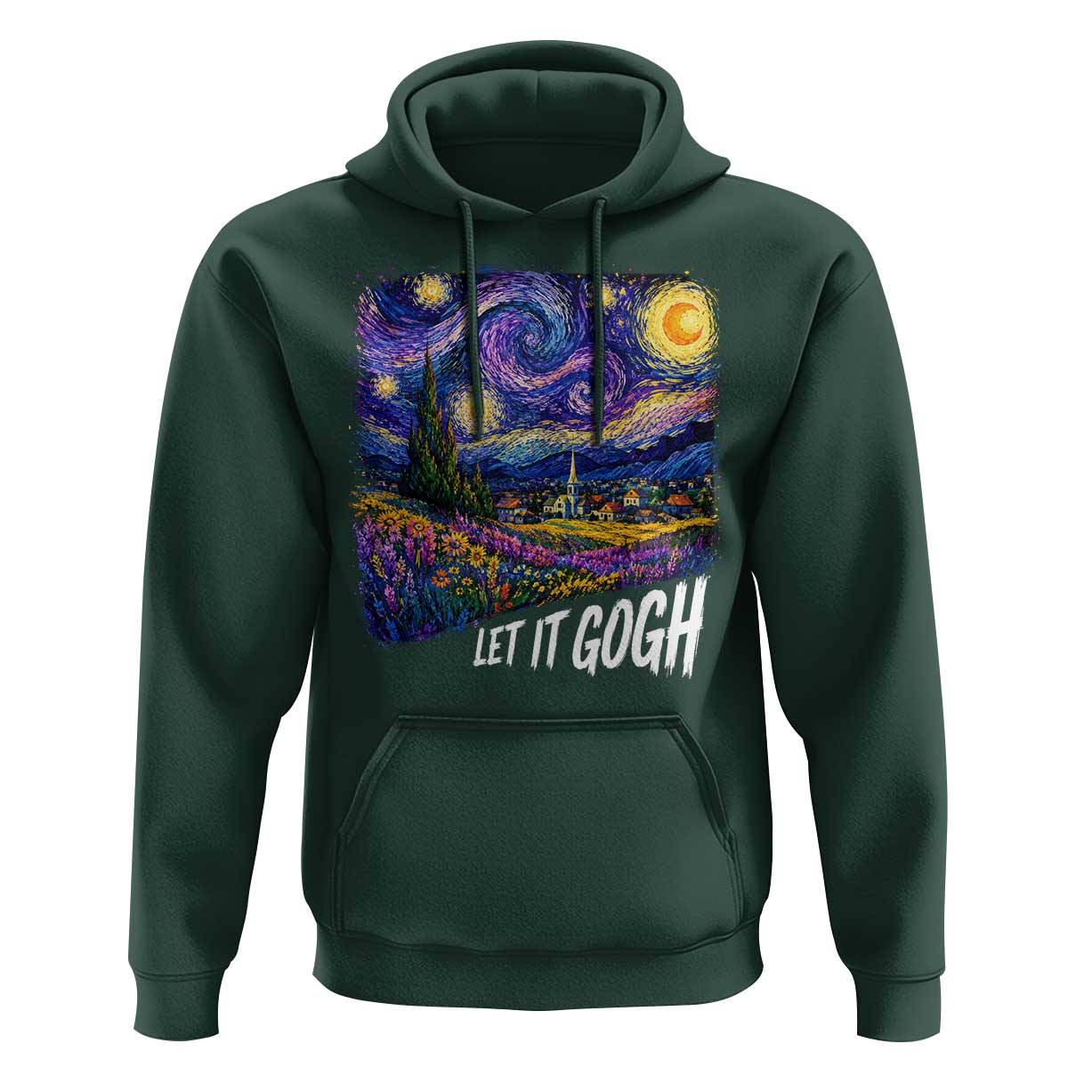 Let it Gogh Funny Vincent Van Gogh Starry Night Hoodie