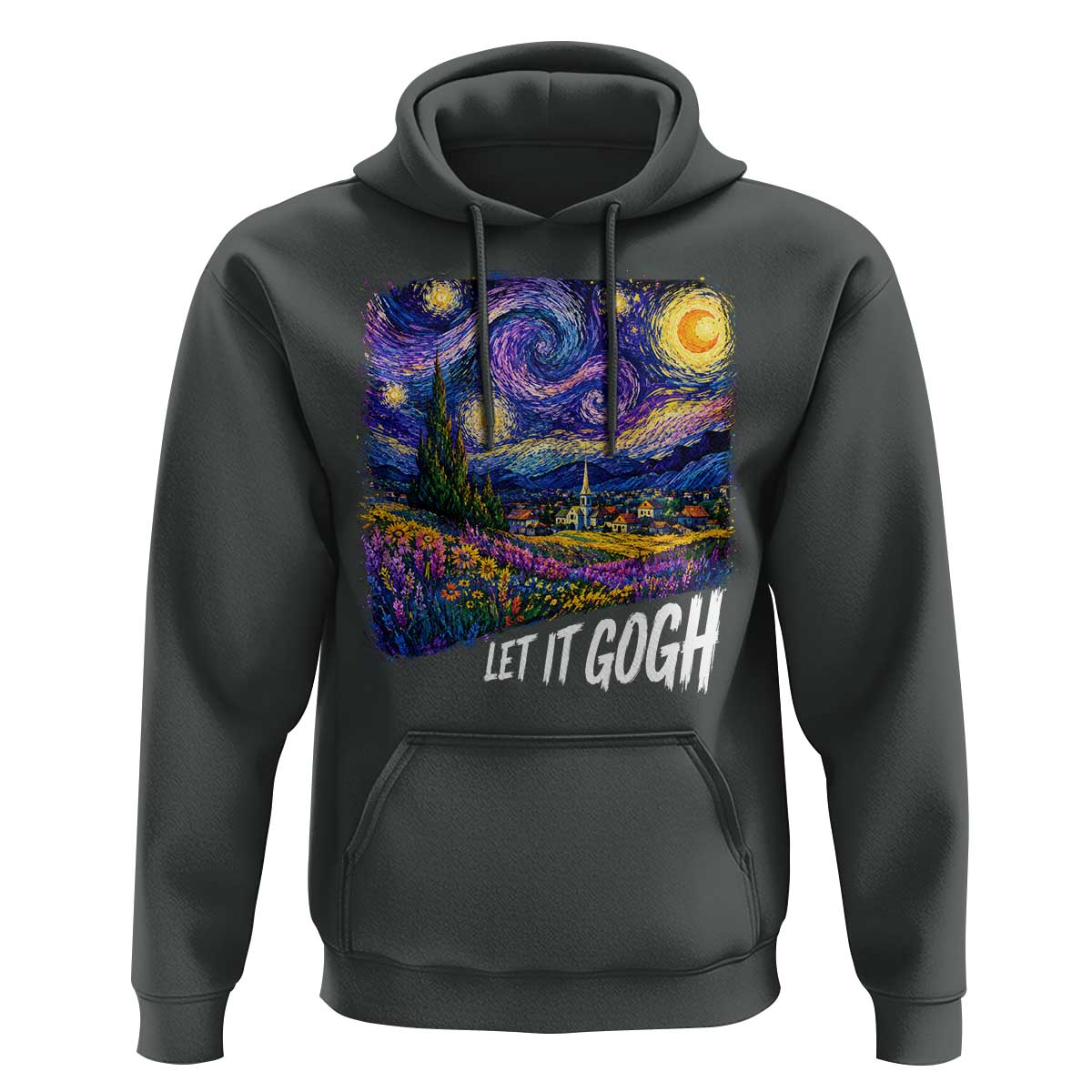 Let it Gogh Funny Vincent Van Gogh Starry Night Hoodie